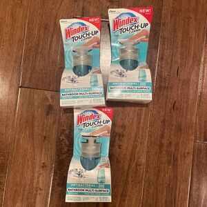 3 Lot Windex Touch Up Antibacterial Multi-Surface Cleaner Fresh Scent Bathroom